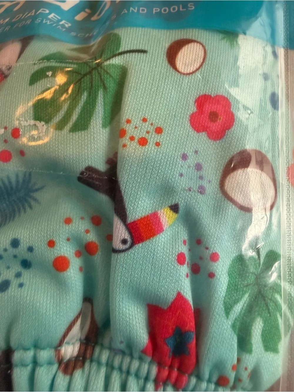 FINIS Reusable Swim Diaper 4T 38-46 lbs Tropical Print UPF 50+ New